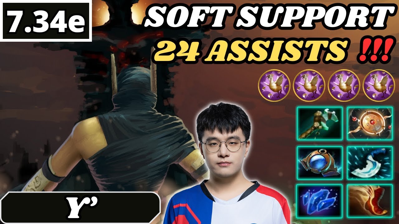 7.34e - Y' Shadow Shaman Soft Support Gameplay 24 ASSISTS - Dota 2 Full Match Gameplay
