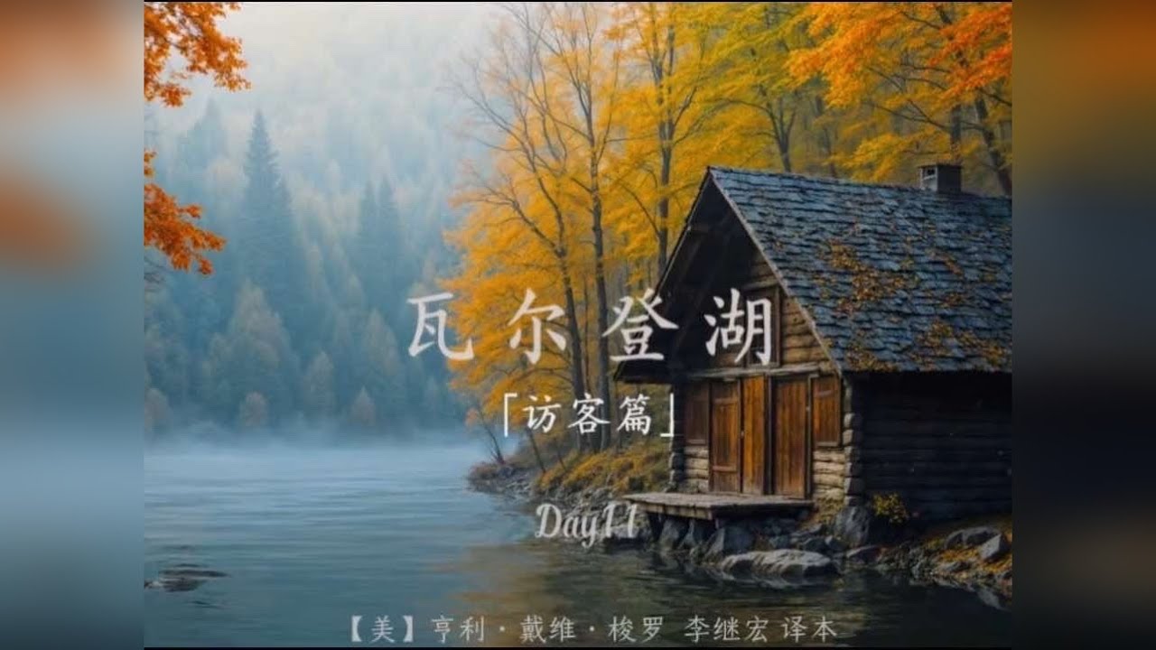 夜读《瓦尔登湖》：并非厌恶人类，只是厌恶无意义的社交消耗 听本好书 慢慢入睡