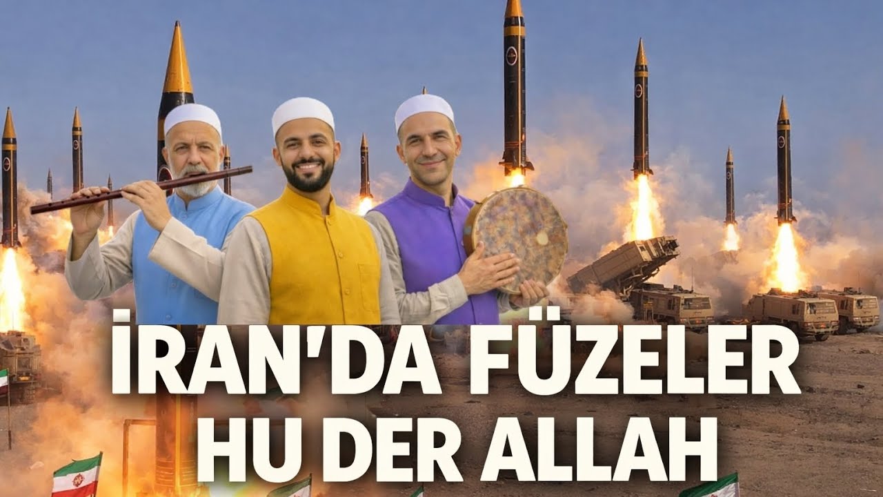 İran'da Füzeler Hu Der Allah | Allah Sesleriyle Göğe Yükseldi Cover AI 2026 İlahiler