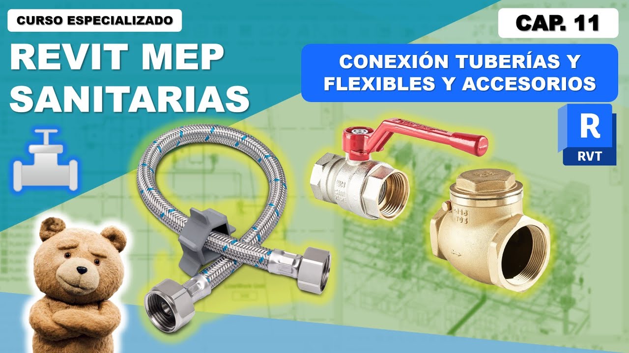 11. Tuberías flexibles y Accesorios - Tutorial Revit MEP 2024 (Cap.11) | IngeniosoTV