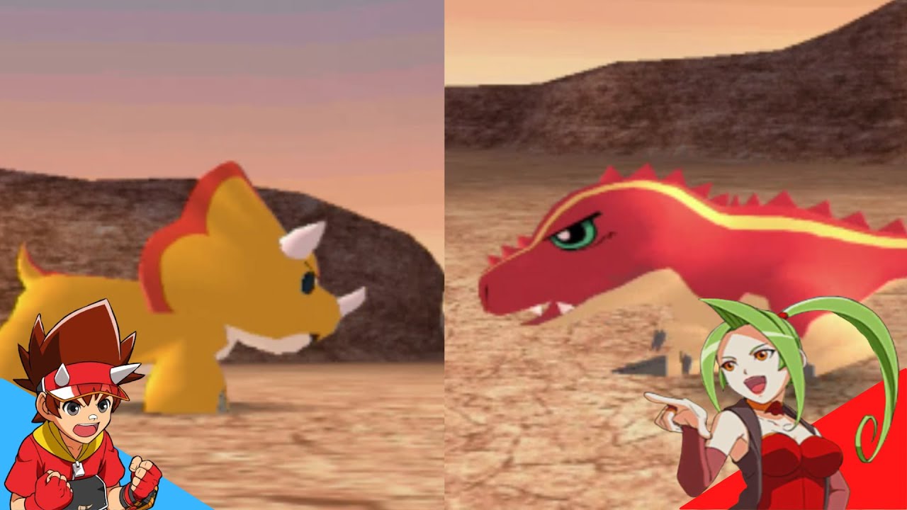 Dinosaur King Arcade (恐竜キング): D-Lab Training Grounds - D-Team vs. Alpha Gang battle!