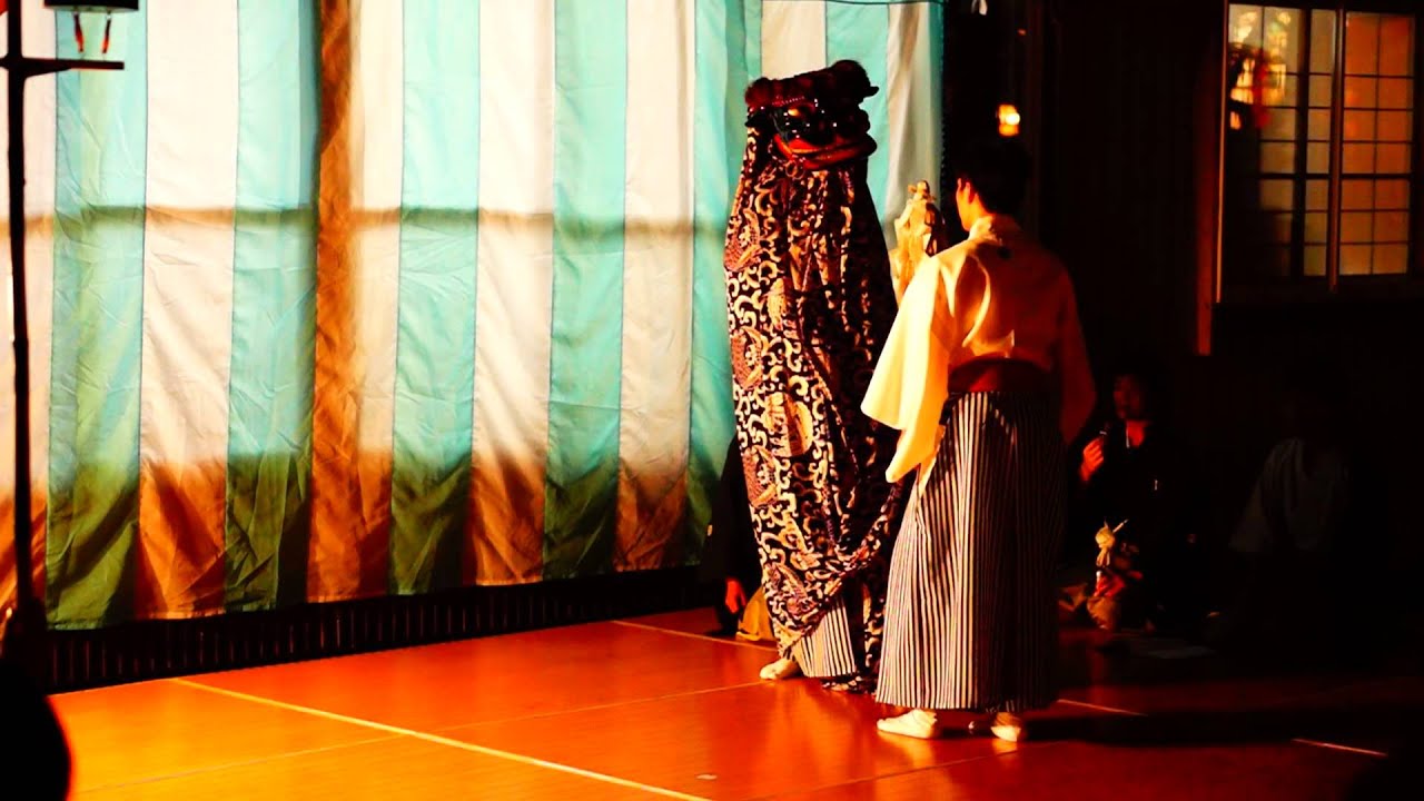 平成25年大畑八幡宮例大祭 宵宮 上野娯楽会 権現舞