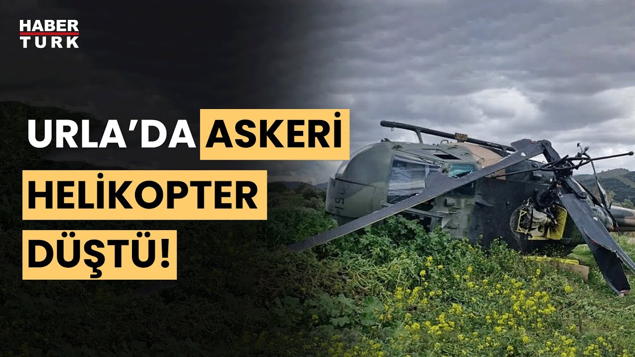SON DAKİKA: İzmir Urla'da askeri helikopter düştü! Helikopter kazasından ilk görüntüler