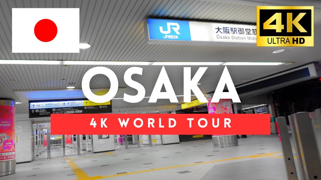 Midnight Walk near Osaka Station 2024【4K HDR】