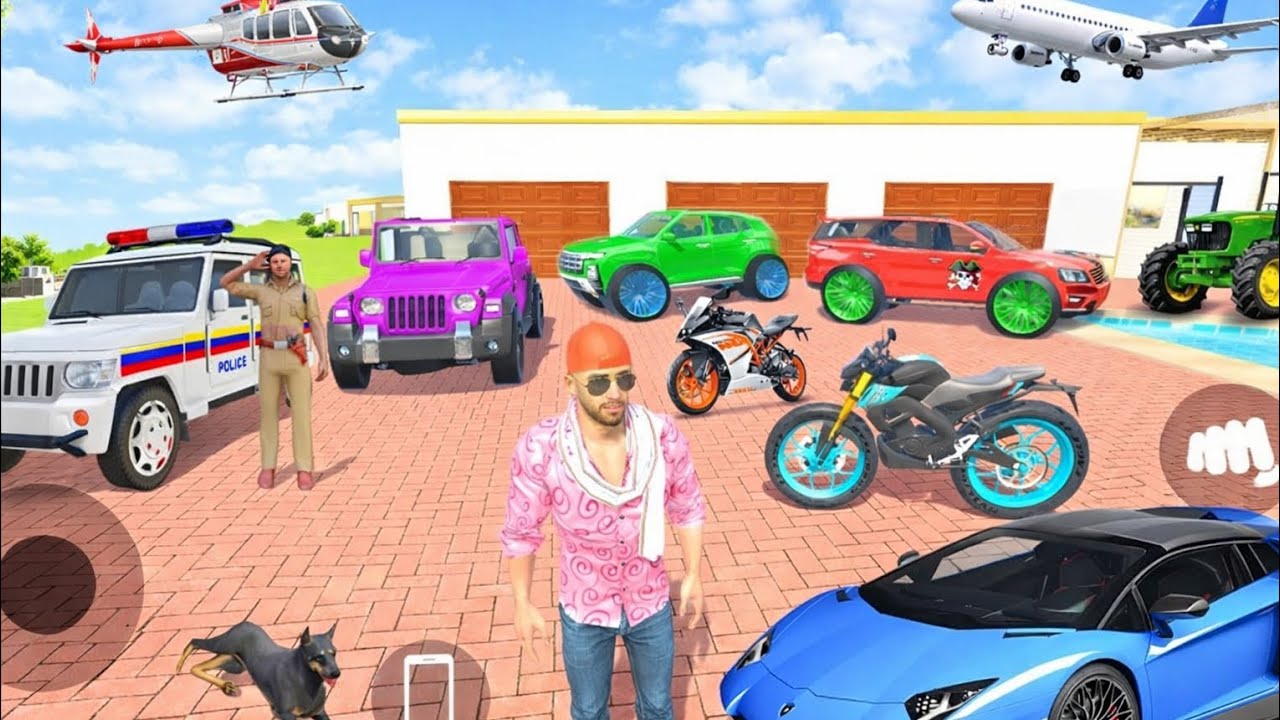 💥Jack new car collection 🤩 Indian thept aura simulator🎮