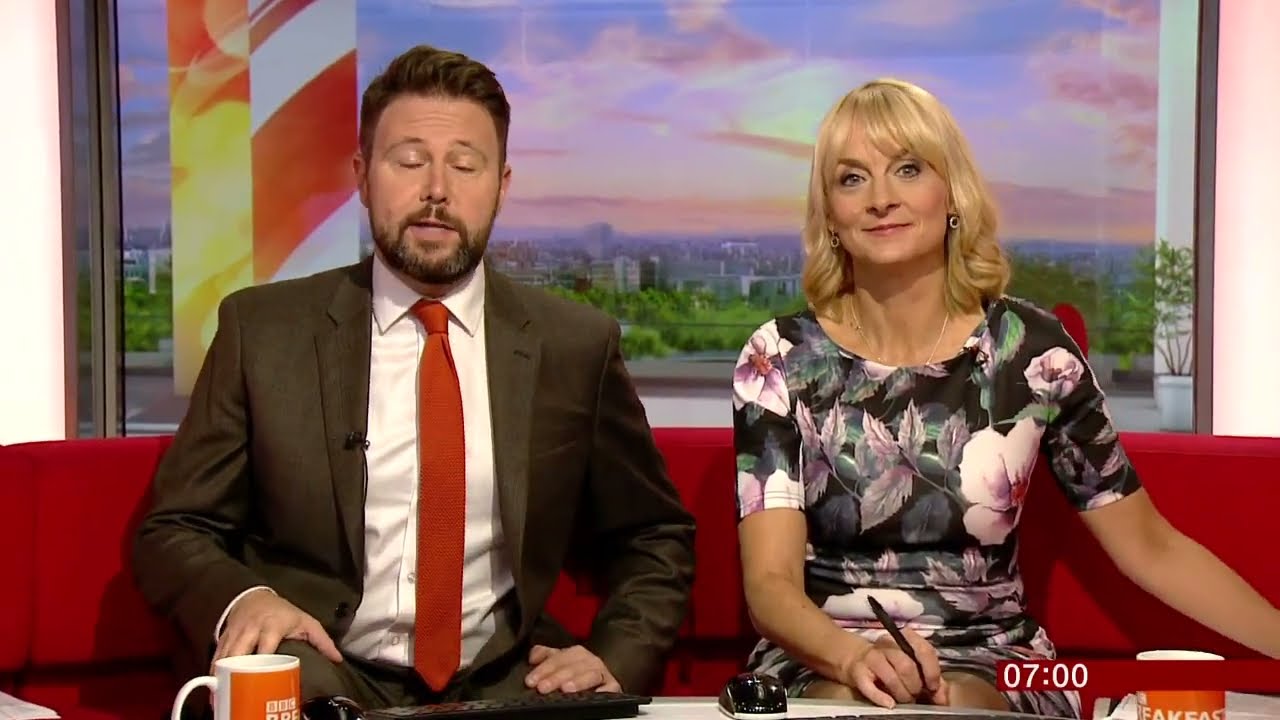 Louise Minchin - Tight Short Style Dress & Sheer Tights
