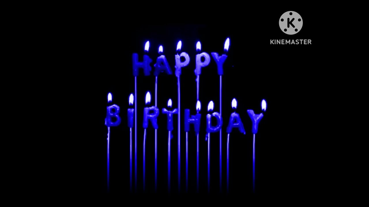 Happy Birthday - Tradicional in Blue Out