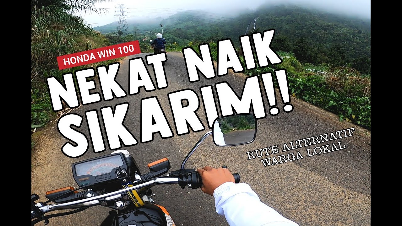 Honda Win 100 | Nekat Nanjak Sikarim Wonosobo | Rute Alternatif Warga Lokal #hondawin100 #motovlog