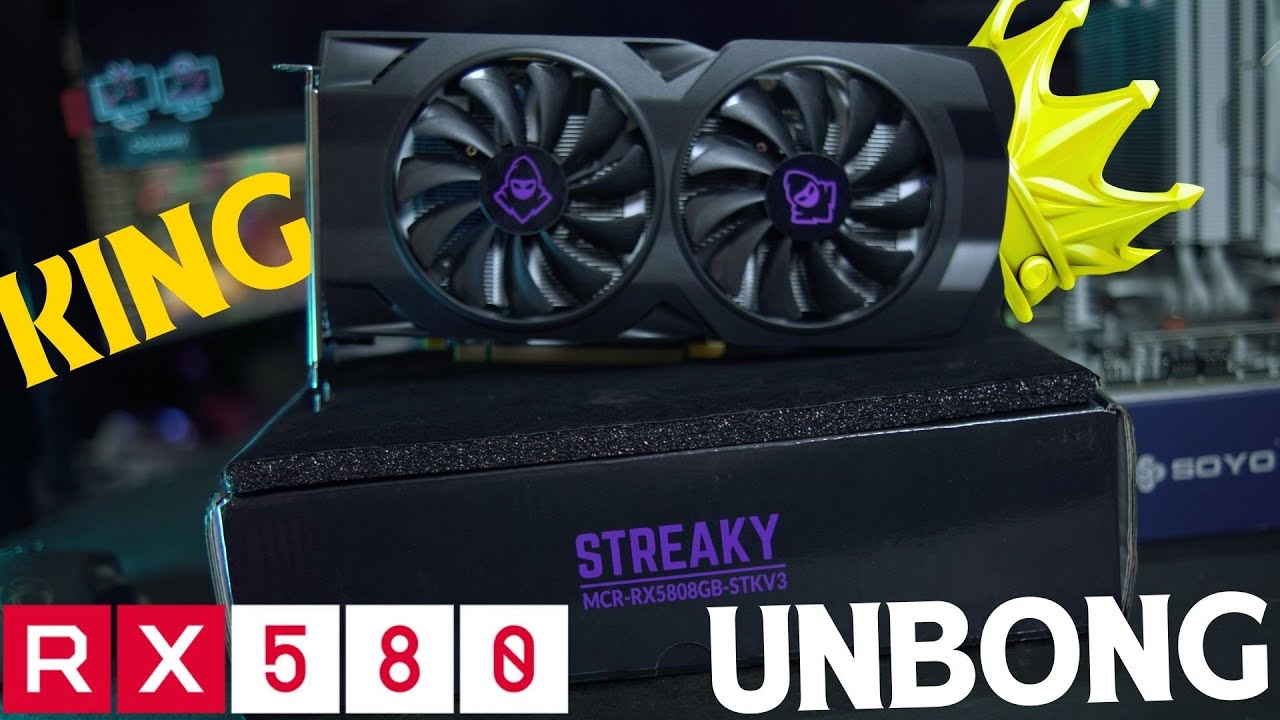 Unboxing RX 580 Streaky V3 Será que essa veio Capada - A Lendária Placa de Vídeo Custo Beneficio!
