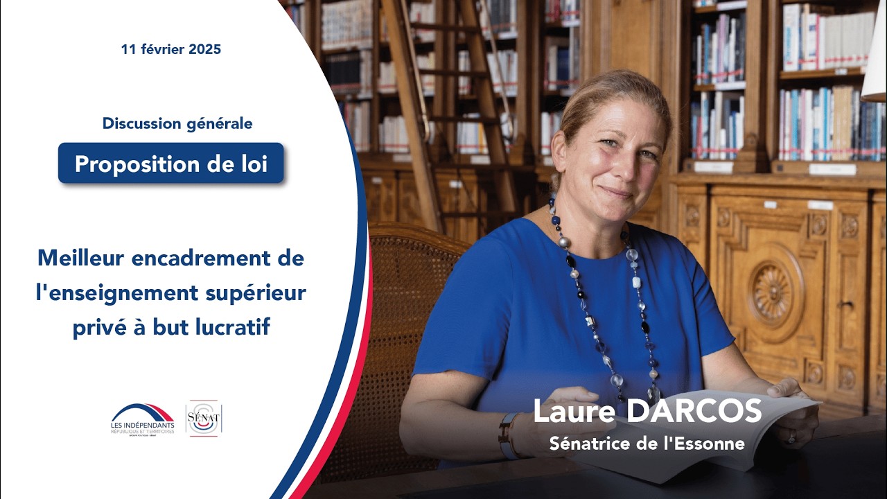 Laure Darcos - Meilleur encadrement de l'enseignement supérieur privé à but lucratif