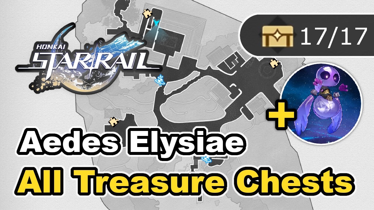 Honkai Star Rail - Aedes Elysiae - All Treasure Chest Locations (Chests & Spirithief)