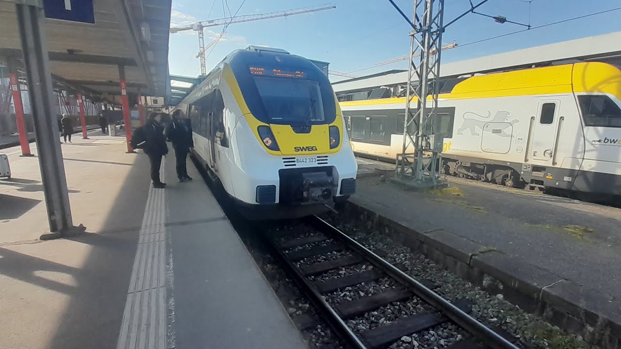 Mit dem SWEG Talent 2 Br 8442 als Mex 12 Von Stuttgart Hbf nach Wendlingen am Neckar