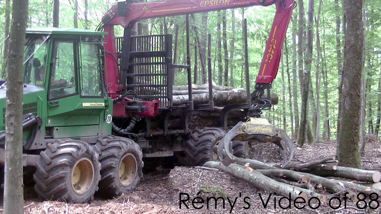 Porteurs John Deere & Logset At Work ! Parmentier Fr&egrave;res