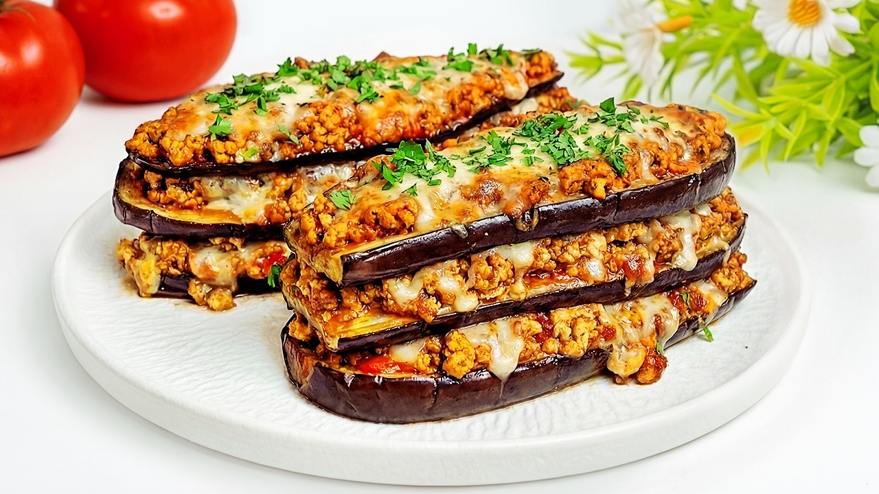Die Aubergine, die alle verrückt macht! Das beste Auberginenrezept! Schnelles Abendessen! Lecker!