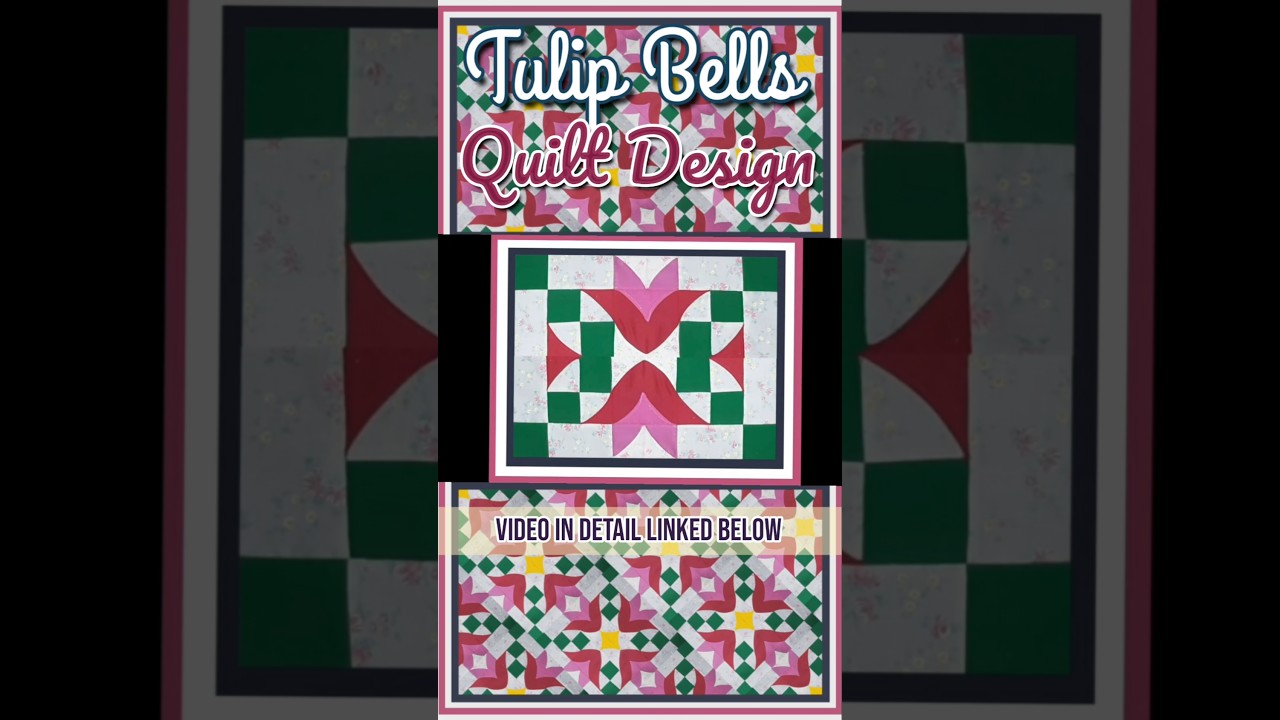 HowTo Make TulipBells Quilt| #shorts #shortsfeed #quilting #sewing #patchwork #sew #diy #diycrafts