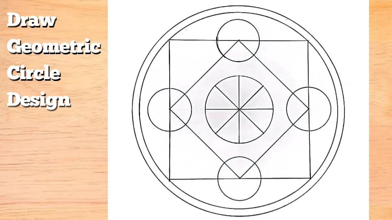 How to Draw Geometric Pattern || geometric art tutorial || Simple Geometric Design