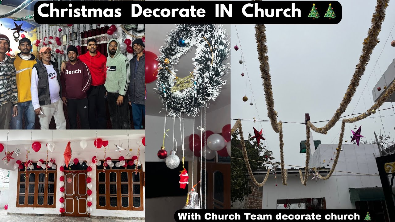 Christmas ￼Decorate In Church🎄with church Team Decorate Church 💒 Merry Christmas #Christmas stmas