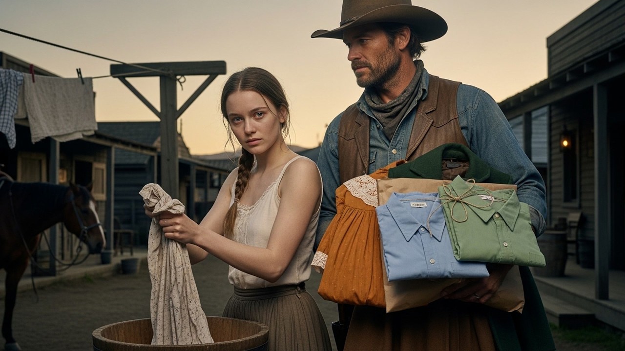 She Was Washing The Same Shirt Every Night To Wear, The Cowboy Bought Her Clothes Without A Word