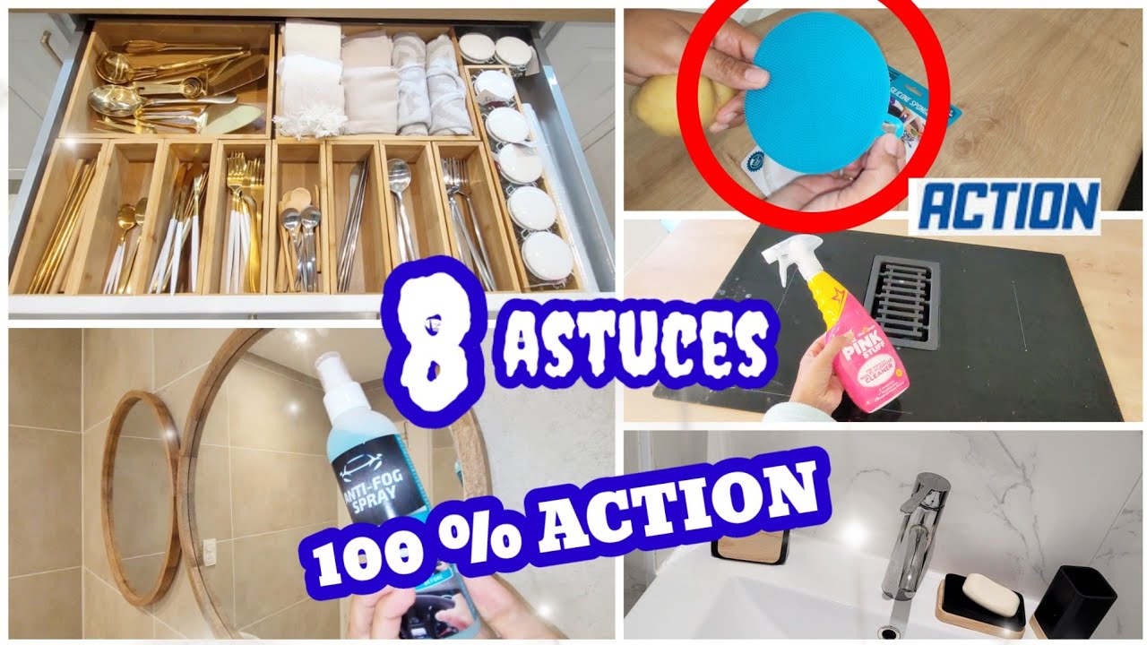 8 ASTUCES💙100% ACTION/ ORGANISATION TIROIR #cleaninghacks #cleaning #hacks #astuces #astucesménage