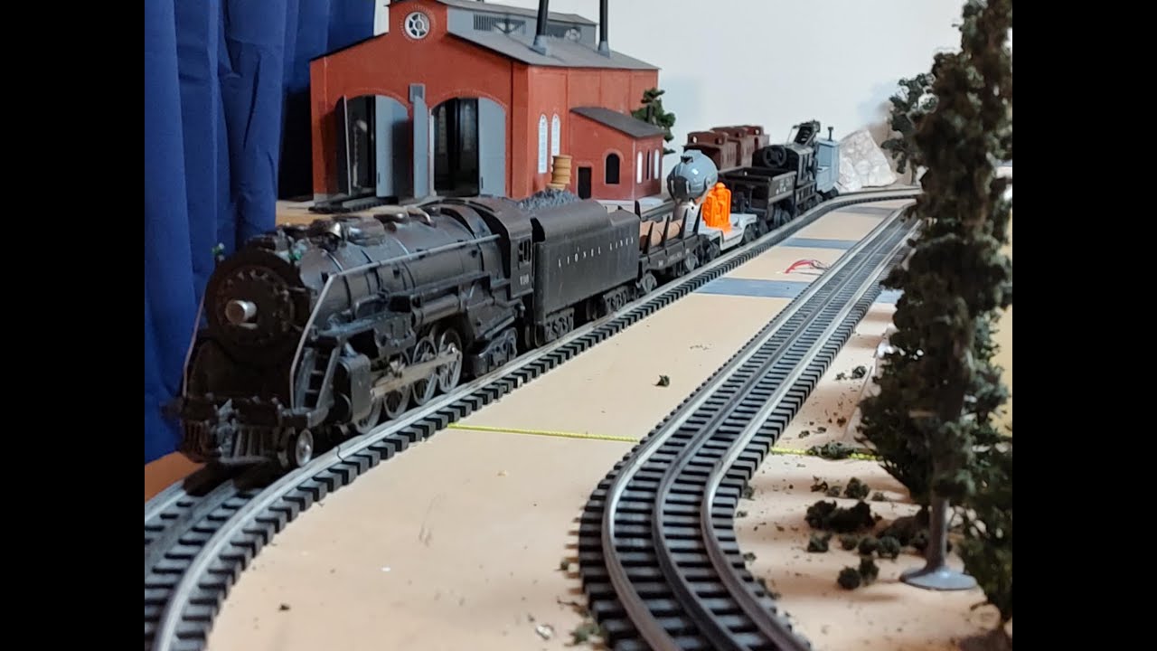 Lionel 736 возглавляет рабочий поезд 2213WS 1953 года.