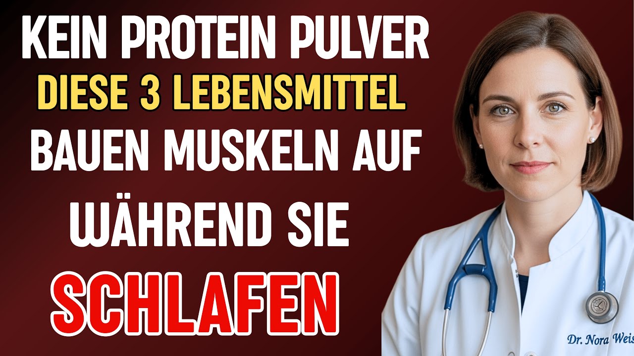 3 Lebensmittel die Muskeln AUFBAUEN während Sie schlafen – Tschüss Sarkopenie! | Gesundheit für ...