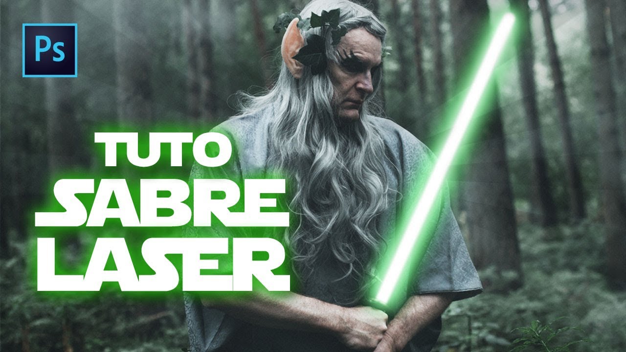 [PHOTOSHOP] : Un effet sabre laser comme dans STAR WARS - Tuto