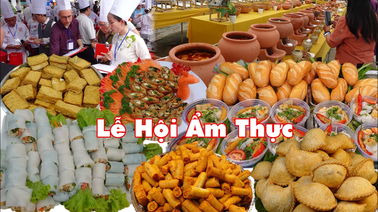 Lớn chưa từng thấy lễ hội ẩm thực toàn món ngon đa dạng món ăn cuối tuần không thể bỏ qua
