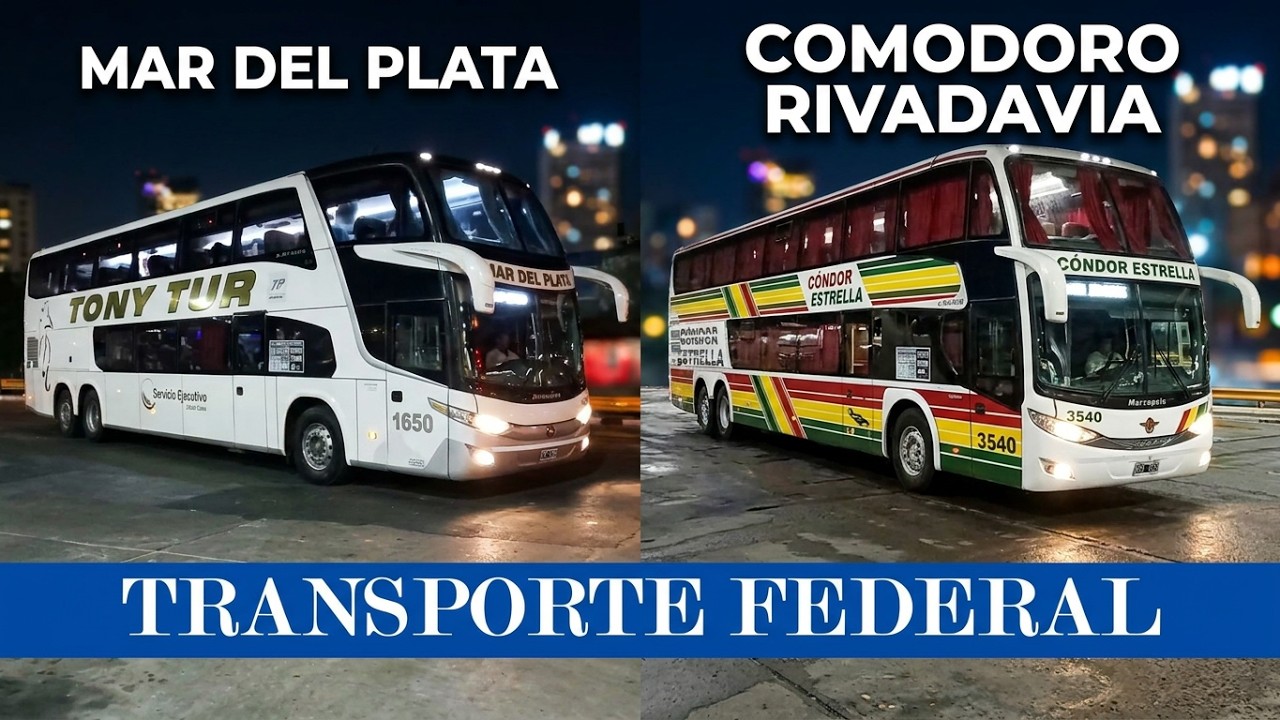 🔵▶️TONY TUR A MAR DEL PLATA Y C&Oacute;NDOR ESTRELLA DESDE COMODORO RIVADAVIA #transporte #omnibus #youtube