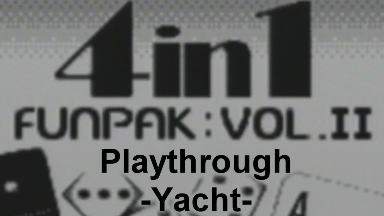 4 In 1 Fun Pak: Volume II (GameBoy) Playthrough: Yacht