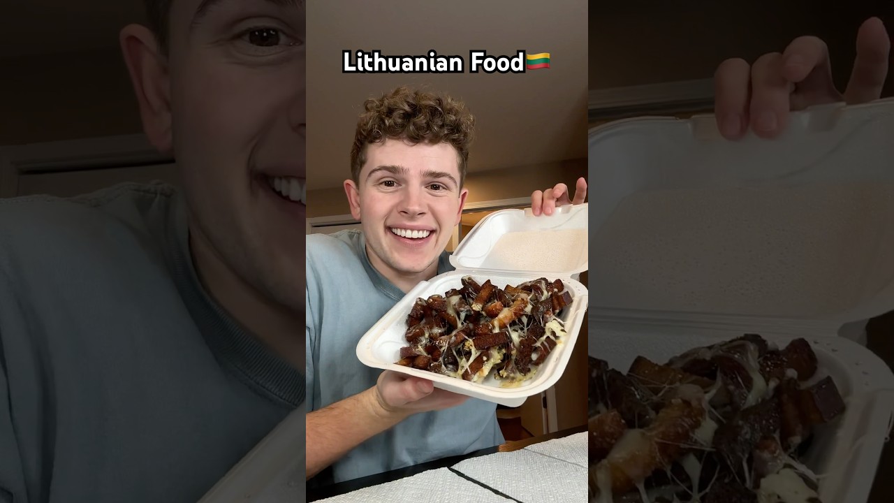 Eating and Rating Lithuanian Food For The First Time!