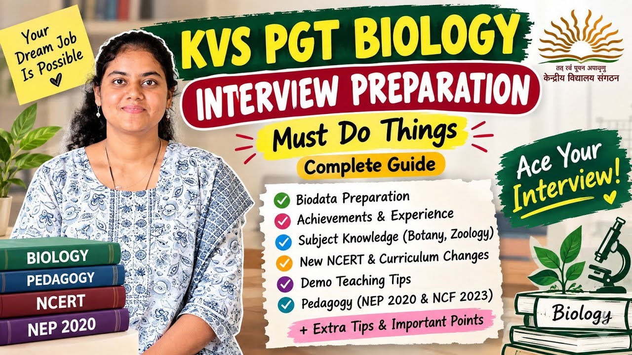KVS PGT Biology Interview Preparation | How to Crack KVS PGT Biology Interview | Complete Guide