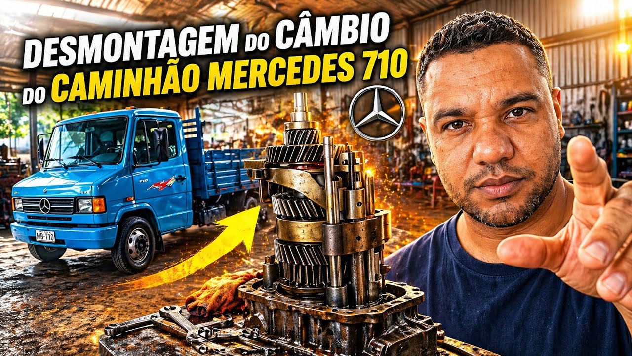 Desmontagem da Caixa de Câmbio do Mercedes 710 | Problema na 4ª e 5ª