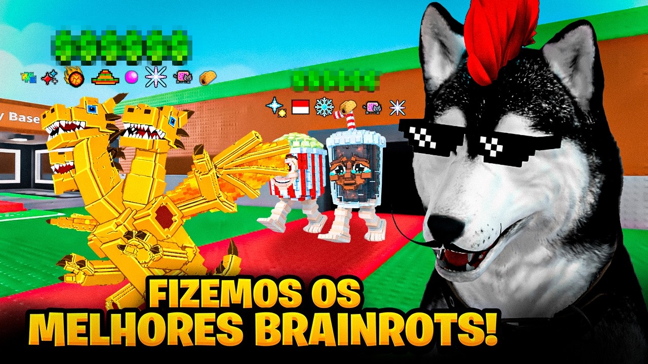 EVENTO ÉPICO! 😱 FIZEMOS uma PIPOCA e um DRAGON HYDRA MUITO RARO no ROUBE um BRAINROT! 🔥 ‹ MagLobao ›