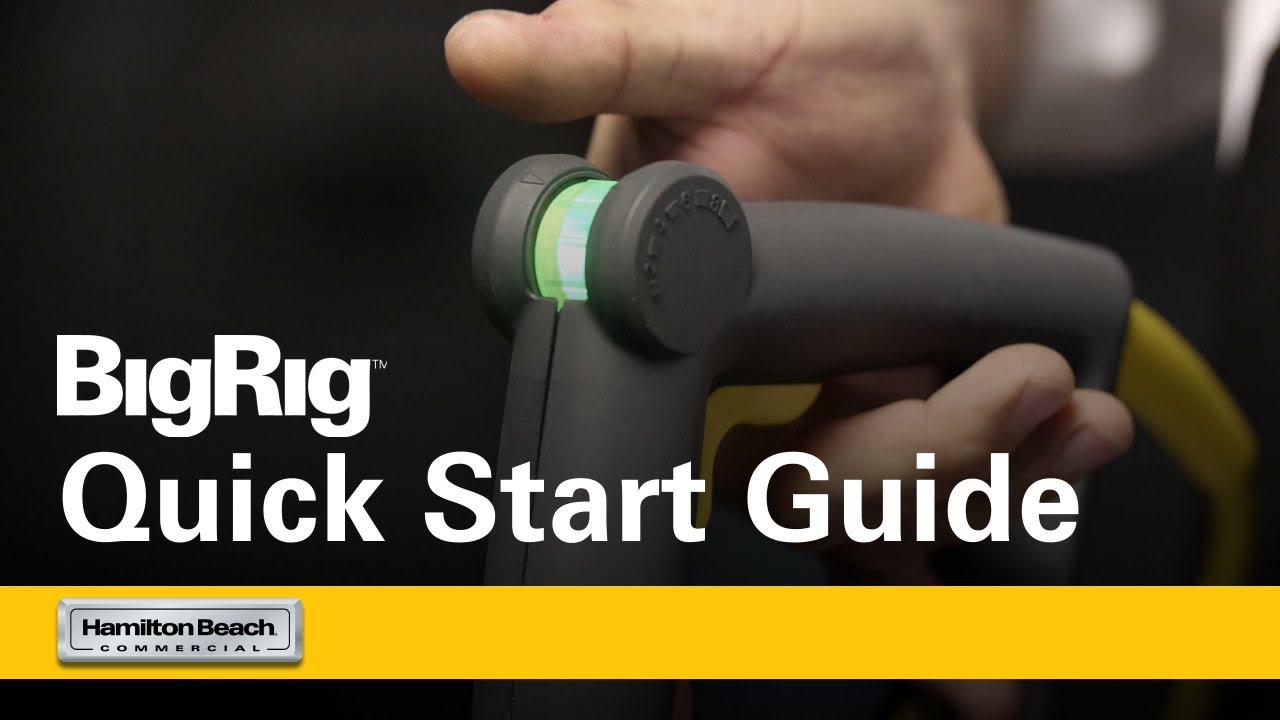 Quick Start Guide | BigRig™ Immersion Blenders | Hamilton Beach Commercial® | Available in 5 sizes