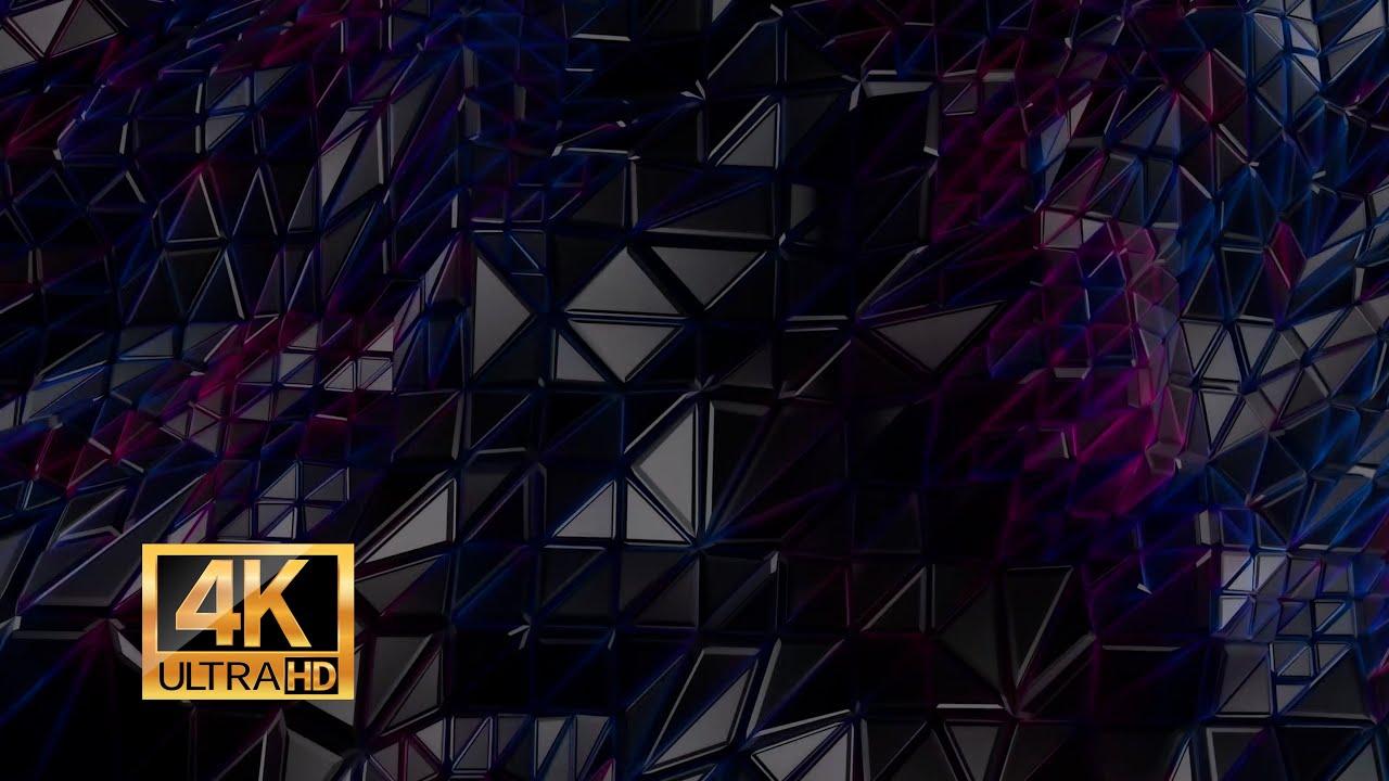 Abstract Cube Form TV Sceensaver Background Video 4K UHD