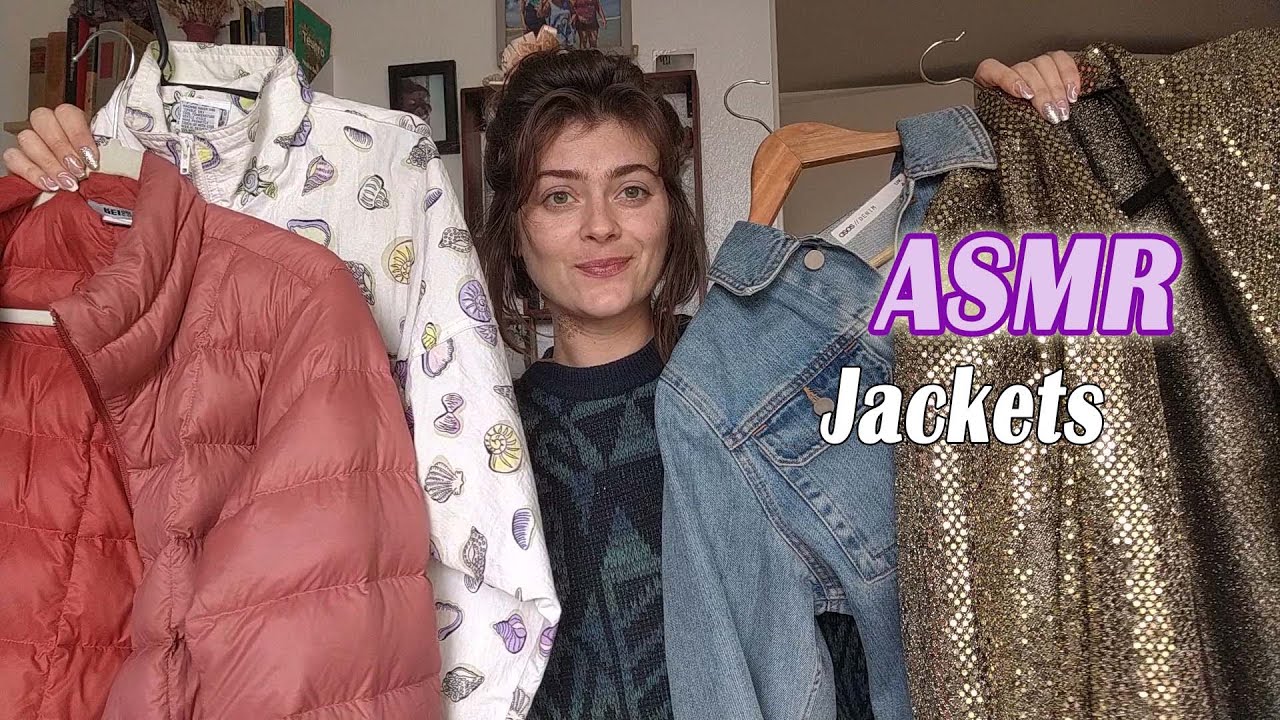 ASMR - A lot of Jackets- Wrinkles, Crinkles & Tingles - Soft Rambles, Tapping