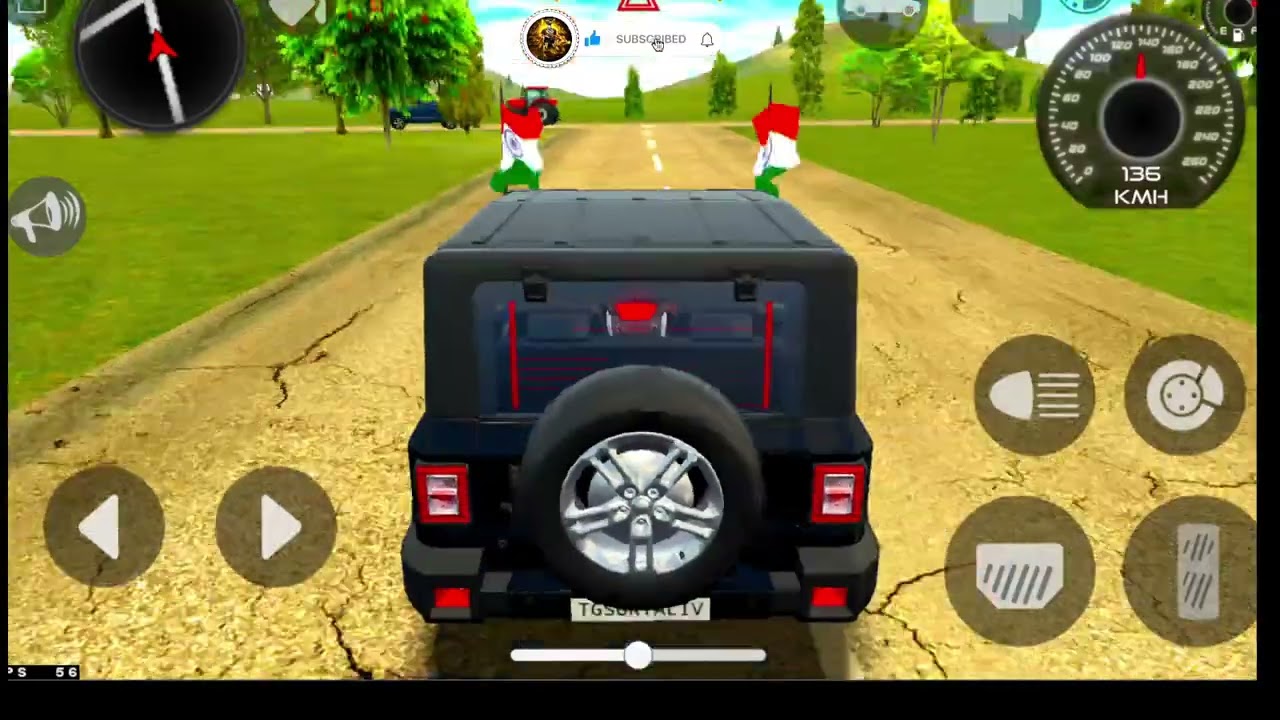 Modified Mahindra Thar😈Games:Indian Black Thar (Gadi Wala Games) Car Game Android Game- #2026#india