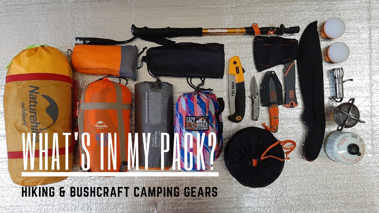 What's in my Pack? - My Hiking | Solo Bushcraft Camping Gears