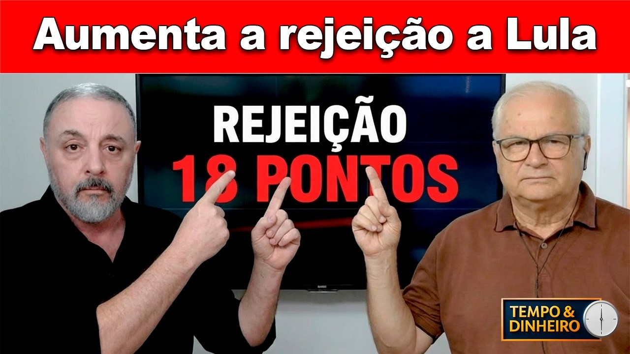 Aumenta a rejeição a Lula, com diferença crescendo 18 pontos, mostra o tracking do Antagonista