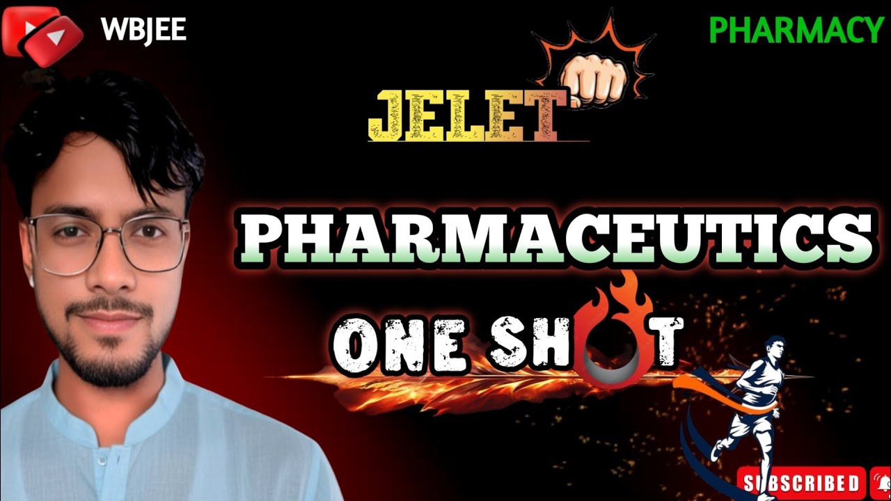 🔴Pharmaceutics Marathon ONE shot||All in ONE||MCQs & Concept #jeletpharmacy 