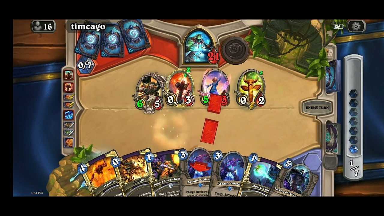 Hearthstone Classic EU. OTK Warlock gameplay in Top50 Legend.
