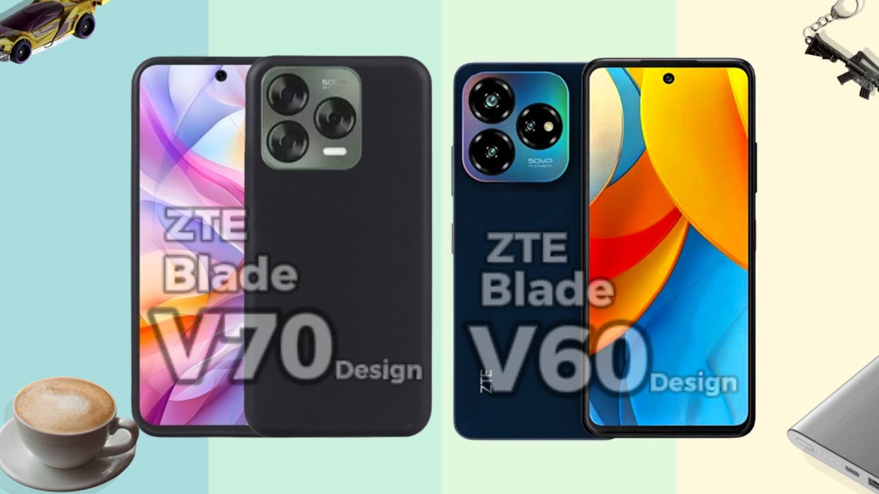ZTE Blade V70 design vs ZTE Blade V60 design comparison