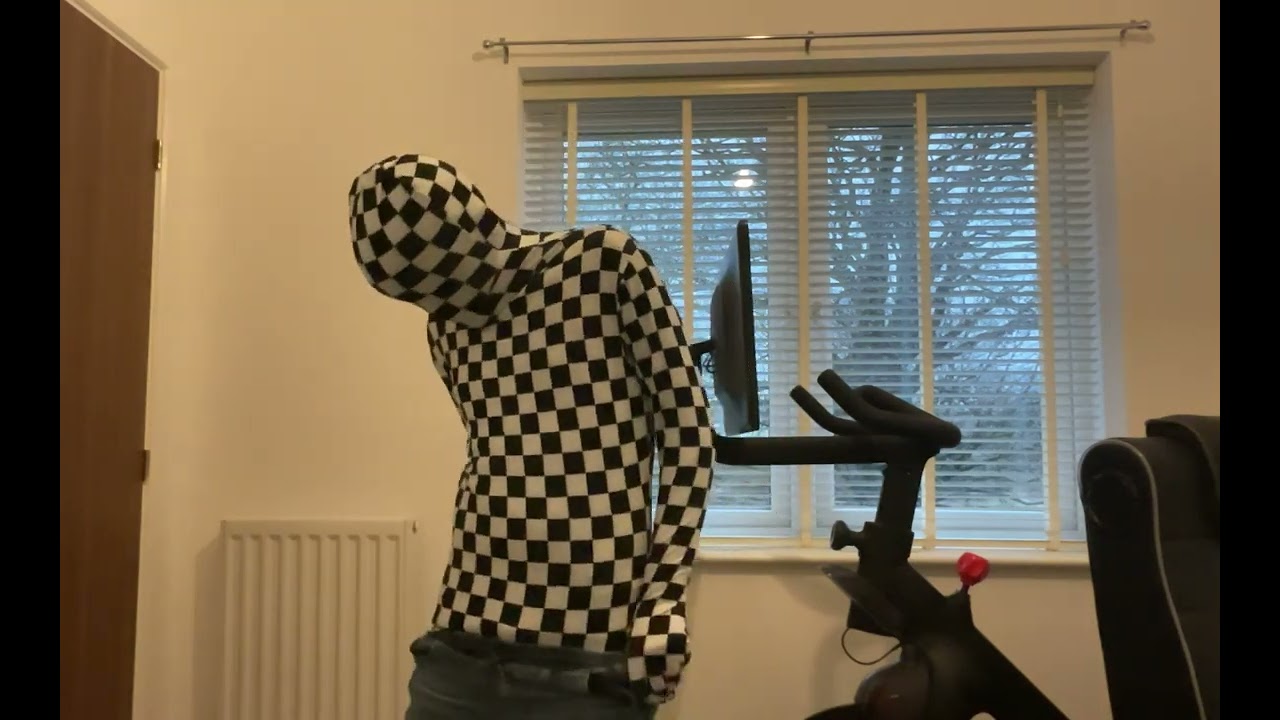 Wearing a morph suit over a black screen suit