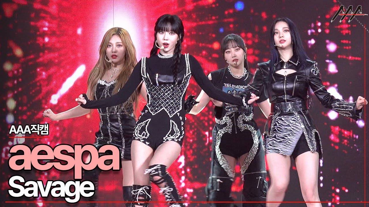 2021 AAA Official Stage Fancam 'aespa' - Savage 에스파 무대 직캠[2021 Asia Artist Awards]★