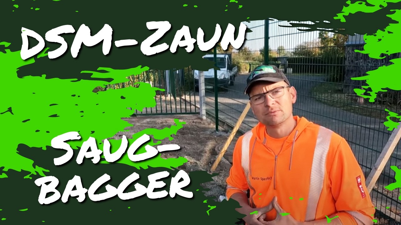 Doppelstabmatte mit Saugbagger