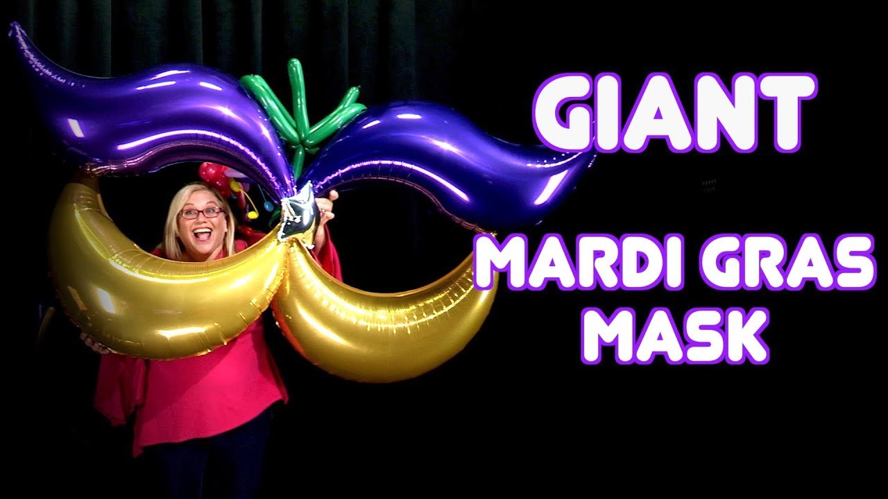 Giant Mardi Gras Mask - Step by Step Tutorial