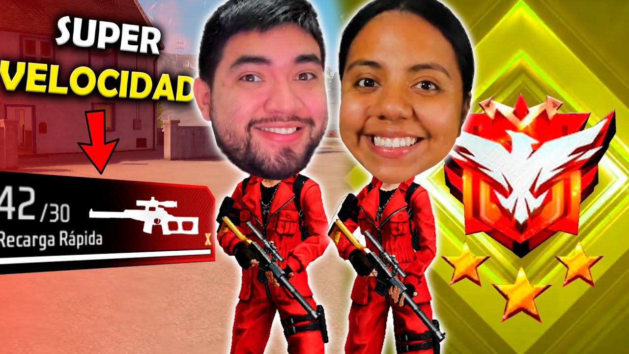 USAMOS LA VSS QUE TIENE SUPER VELOCIDAD 😯 PARA SUBIR A HEROICO EN FREEEFIRE 😨