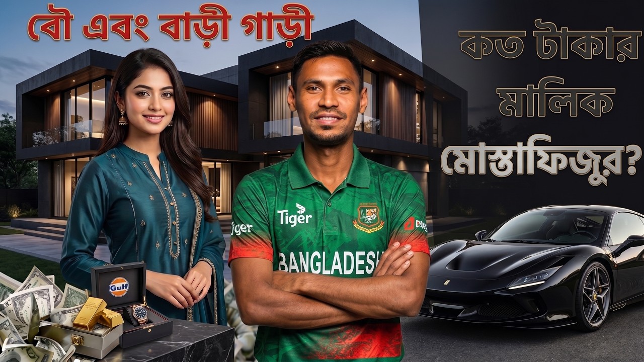 মুস্তাফিজুর রহমান তার ব্যক্তিগত জীবন কত কোটি টাকার মালিক, স্ত্রী সন্তান পরিবার সবার বিষয়ে জানুন।