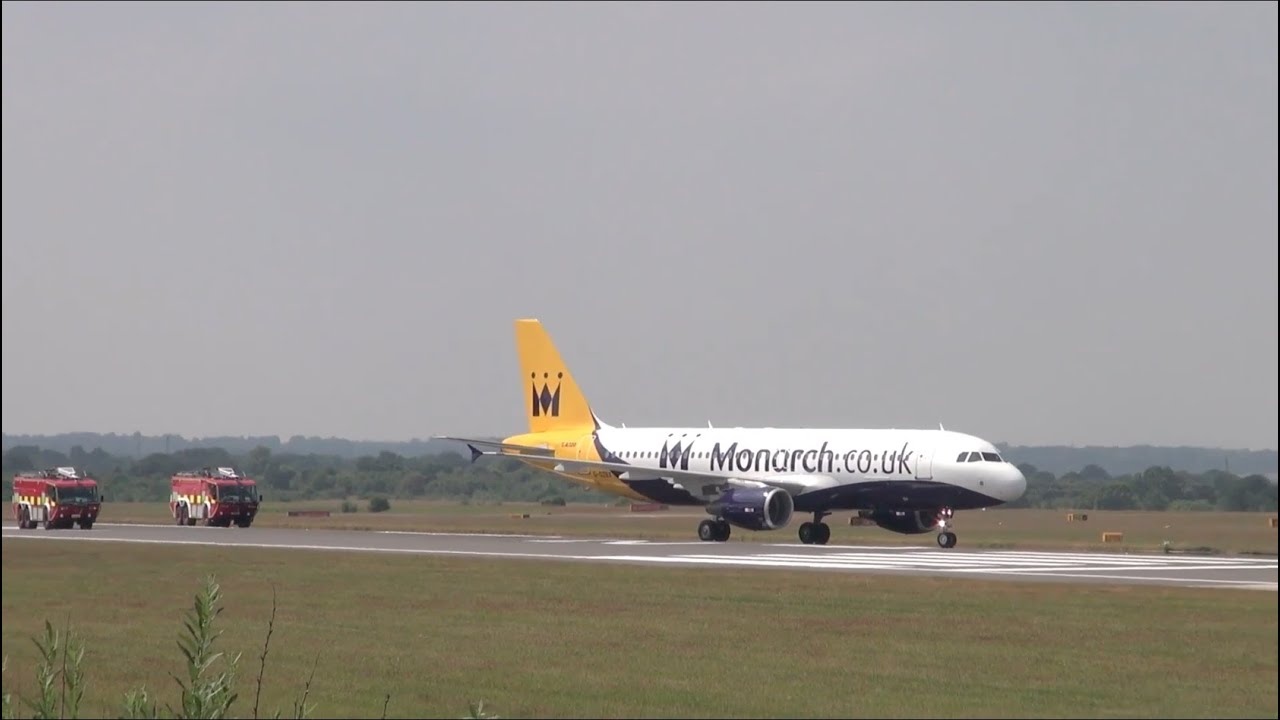 Emergency Landing - Monarch Airlines A320 - Manchester Airport