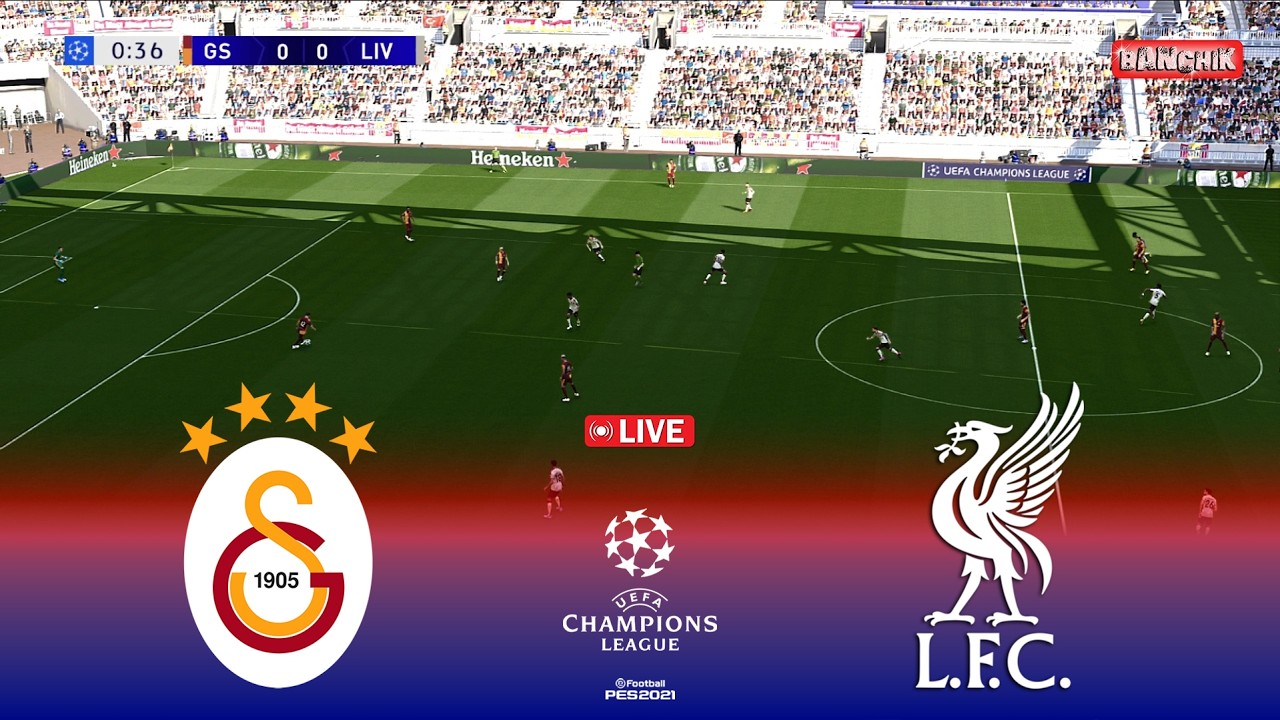 🔴LIVERPOOL vs Galatasaray - UEFA Champions League 2026 | Pes 21 Simulation Gameplay